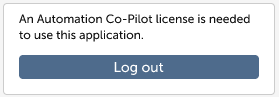 New error message for Admin users