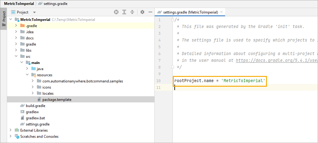 Setting.gradle 项目名称