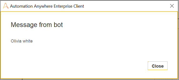Retrieved value from the Excel sheet