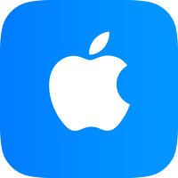 Plavi Appleov logotip