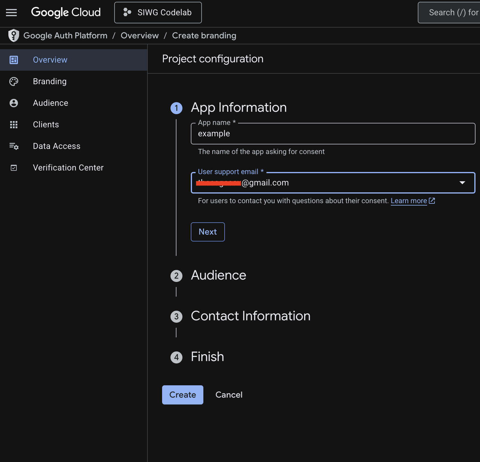 GCP-App-Informationen