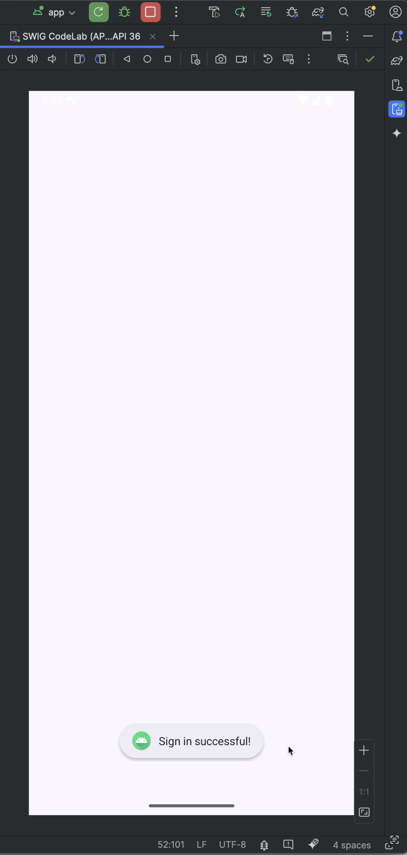底部功能表成功