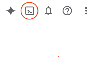 Cloud Shell をアクティブにする