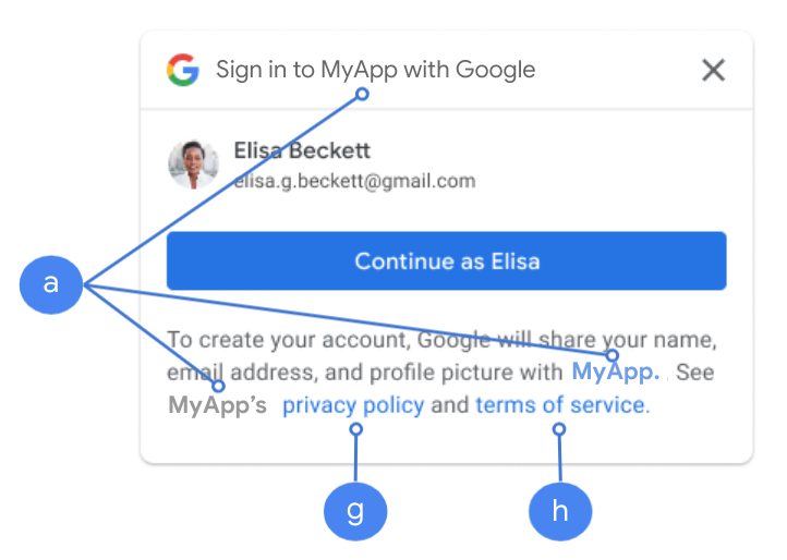 Chế độ cài đặt về sự đồng ý OAuth do tính năng Một lần chạm hiển thị