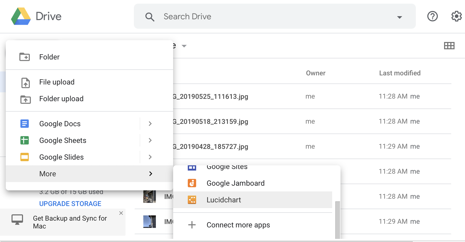 زر جديد في واجهة مستخدم Google Drive