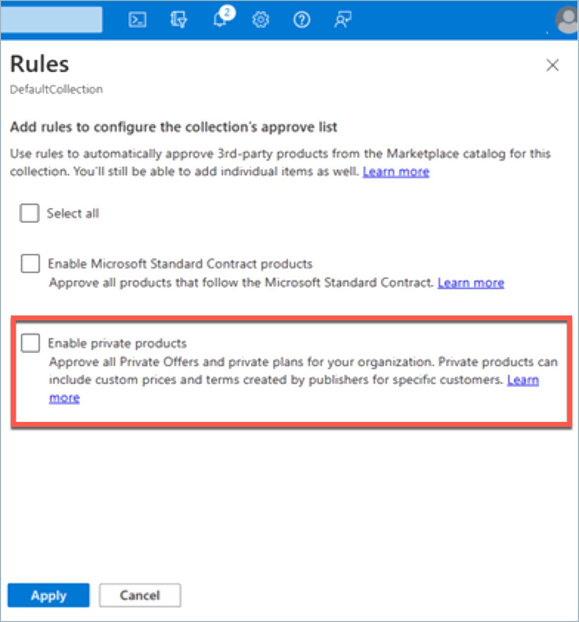 Azure collection rules