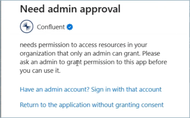 Azure SSO error message