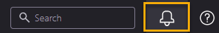 Confluent Cloud bell icon for notifications
