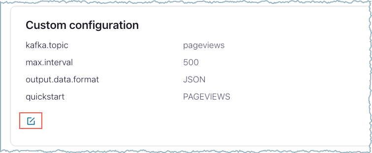 Edit custom configuration