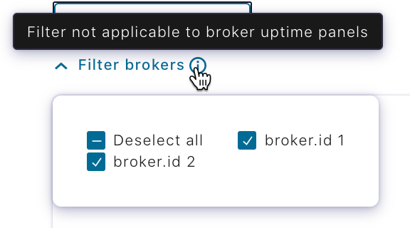 Broker selection panel