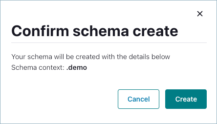 Select a schema context