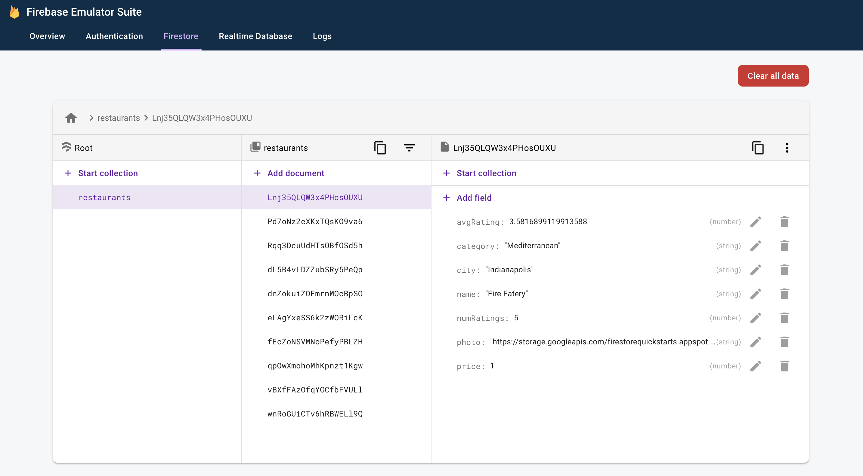 Émulateur Firebase Auth
