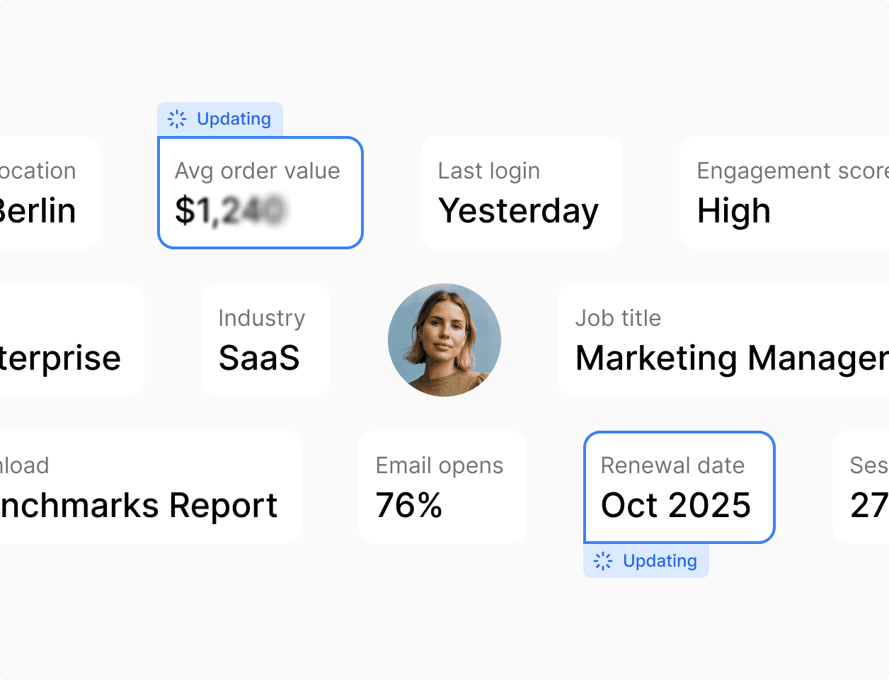 Business analytics surrounded by various data points, illustrating concepts relevant for intelligent audience segmentation.
