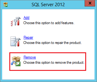 Remove SQL Server