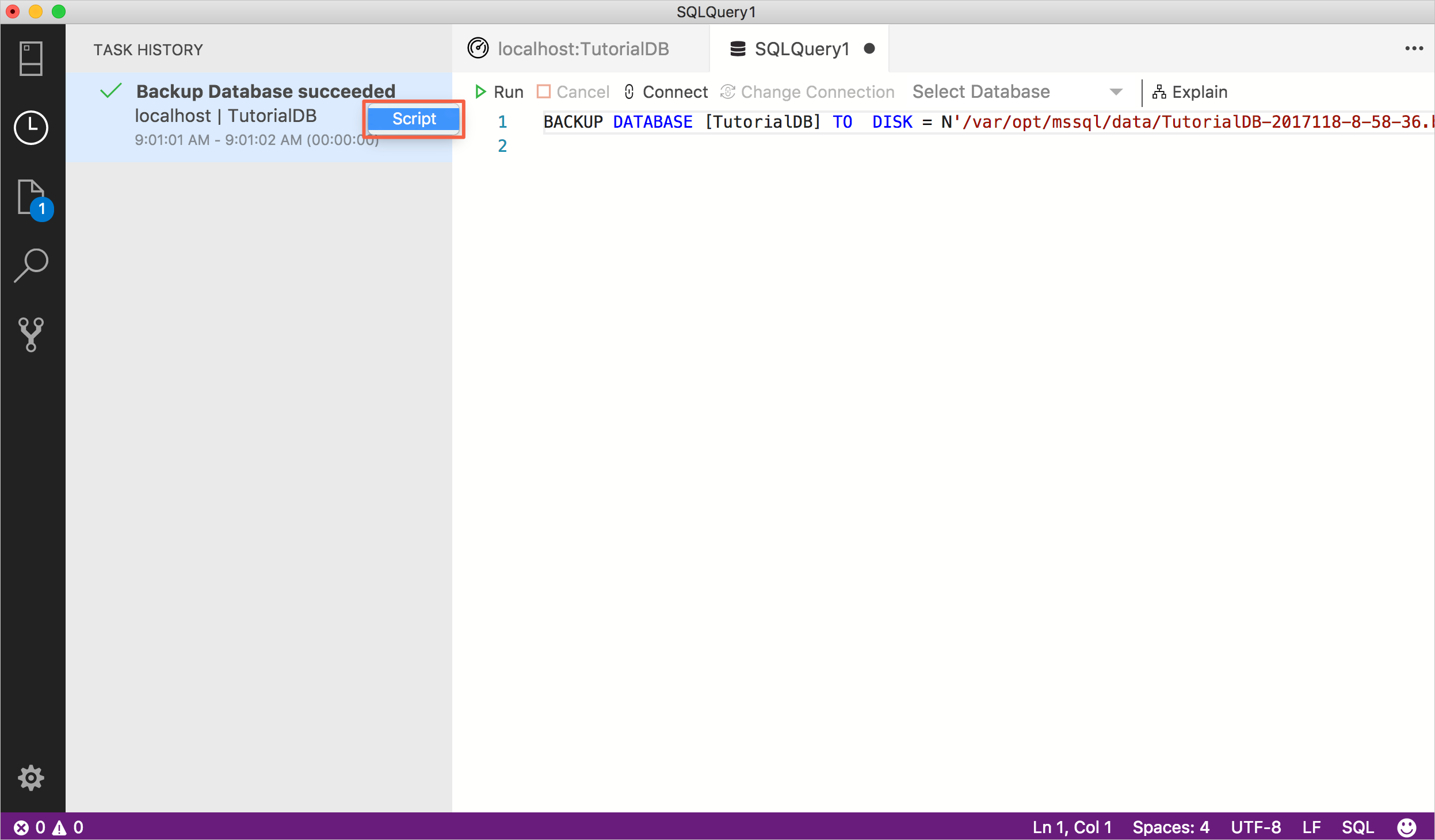 backup script