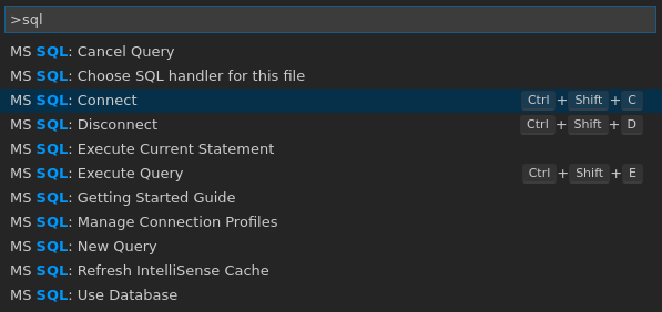 mssql commands