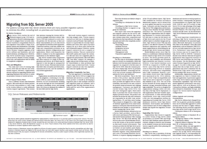 Report about migrating from SQL Server 2005