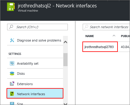 Network interfaces