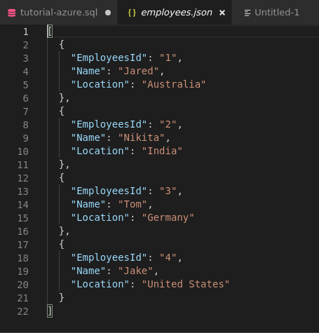 Save as JSON