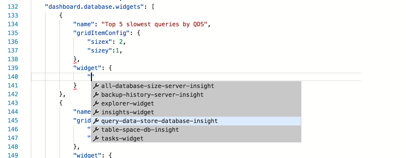Insight qds settings