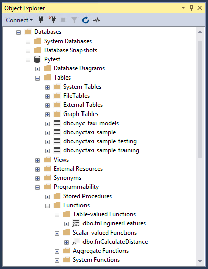 browse tables in SSMS