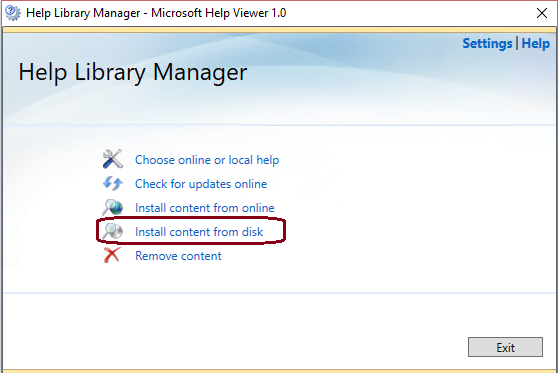 HelpLibraryManager_MainPage_InstallFromDisk