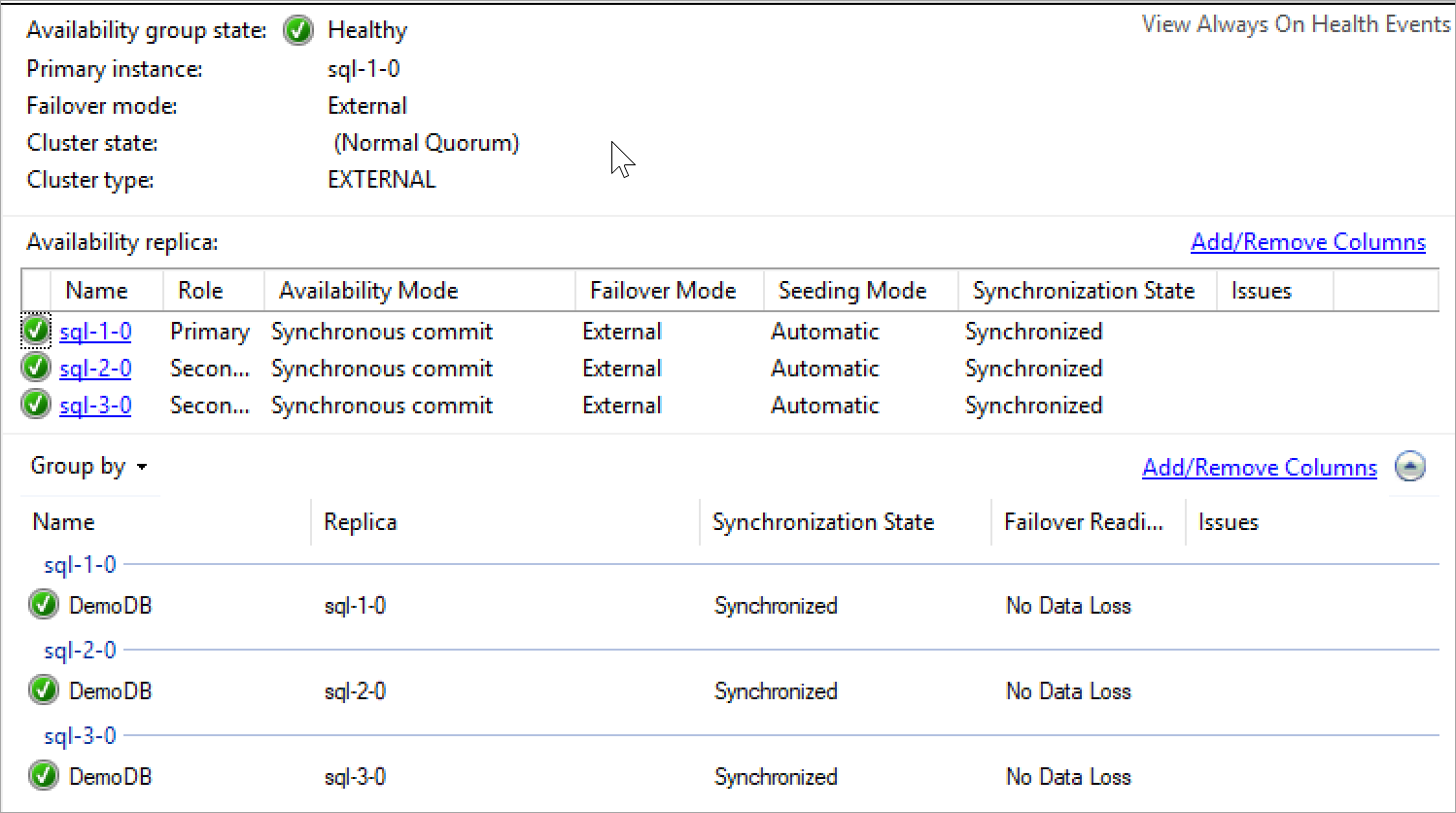 AG1 Dashboard