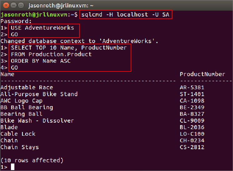 Success. Connect to SQL Database server: SQL Server Management Studio
