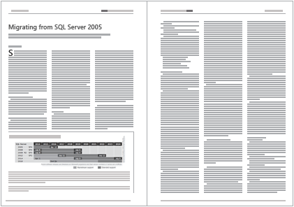 Report about migrating from SQL Server 2005