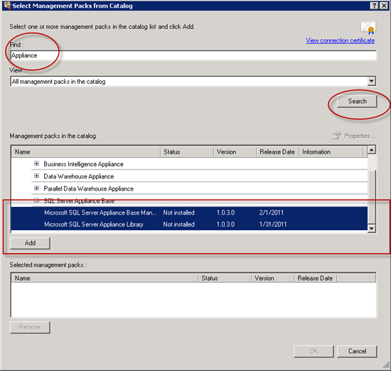 SQL Server appliance base