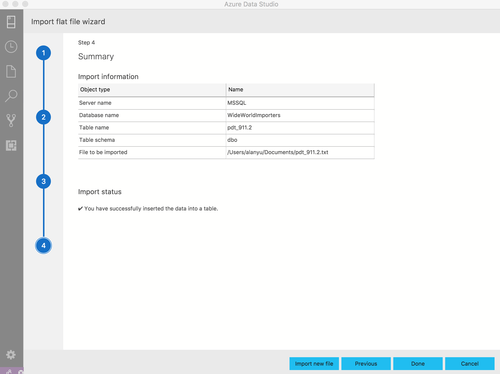open import wizard