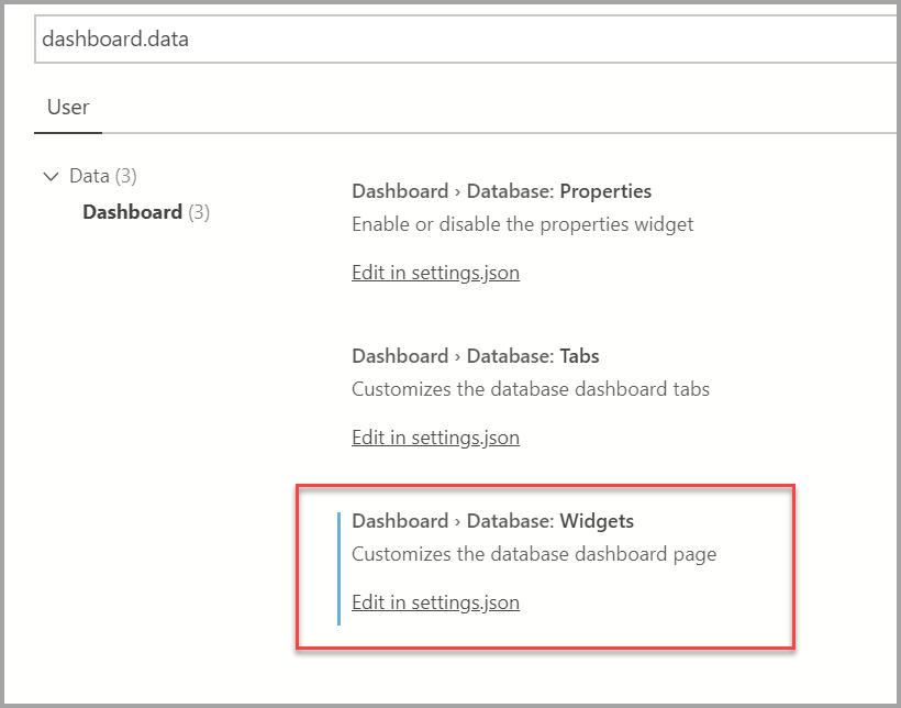 Search settings
