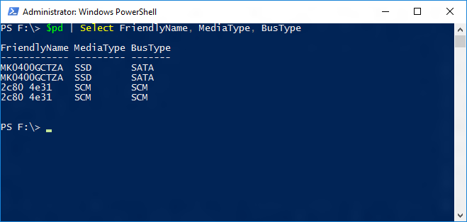 Select FriendlyName