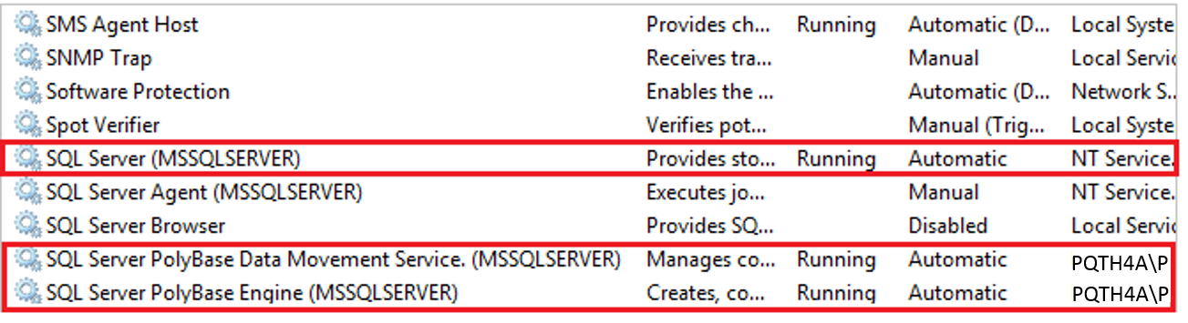 PolyBase services
