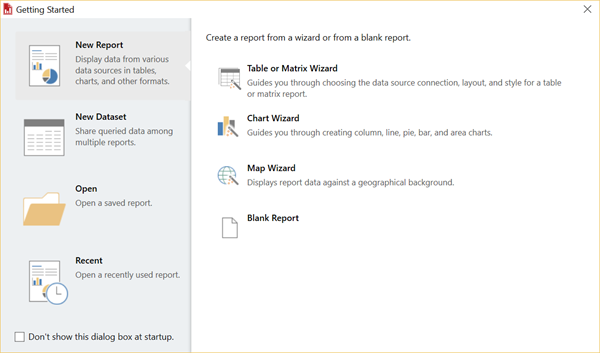 Report Builder Get Started