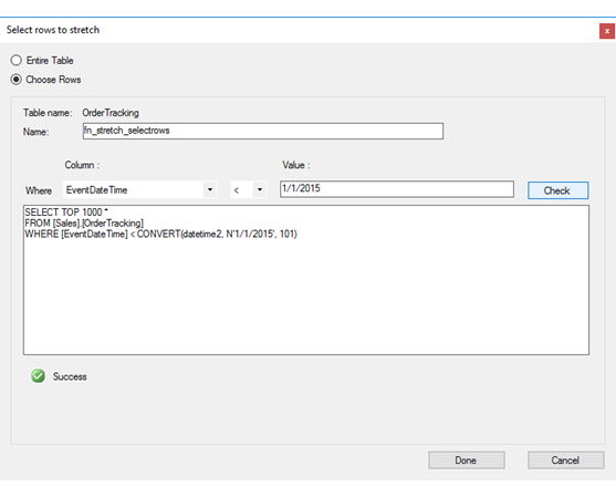 Define a date-based filter predicate