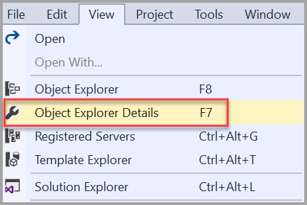 Object Explorer