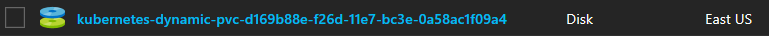 Screenshot of Azure portal blob name