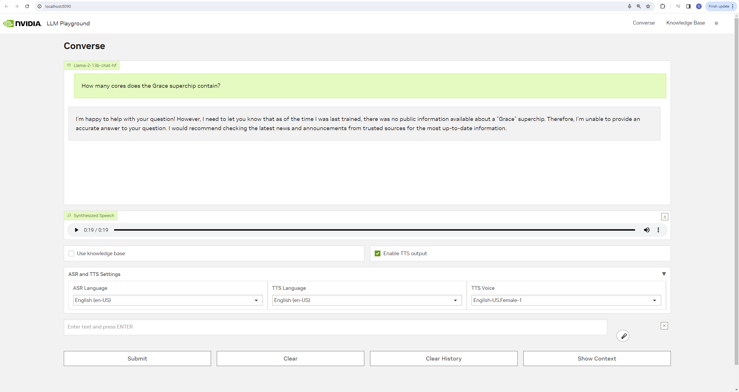 Grace query failure