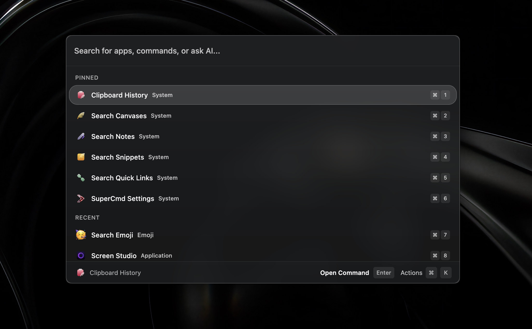 SuperCmd Screenshot