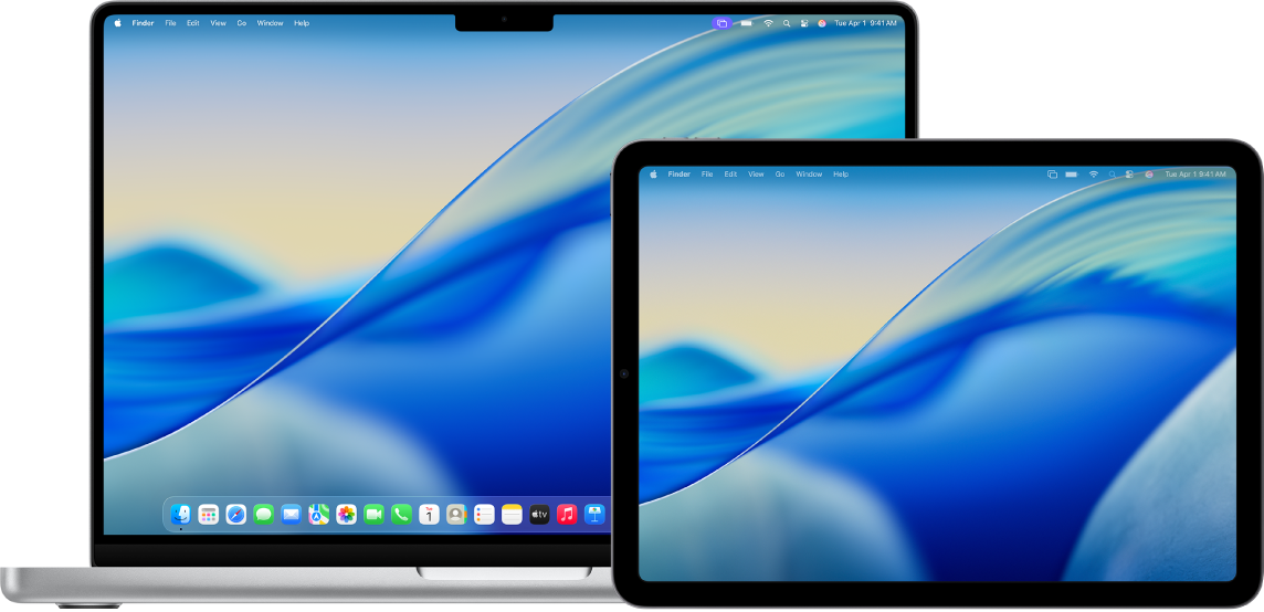 A MacBook Air and an iPad sitting side by side. Both screens display an article covered in scribbled red edits, such as crossed-out sentences, arrows and added words. The iPad also has Mark Up controls at the bottom of the screen.