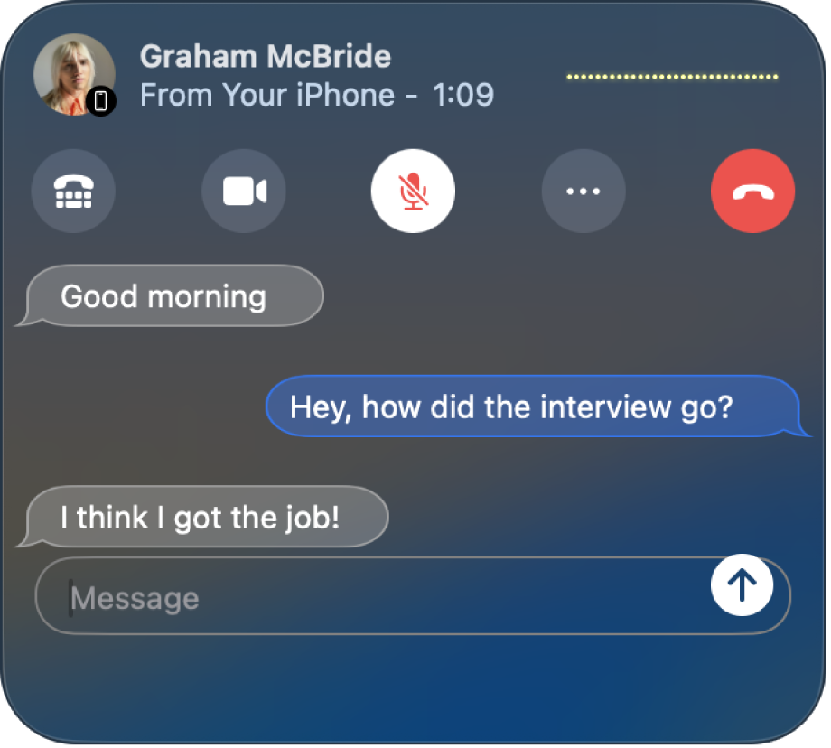 Een RTT-venster met daarin een gesprek tussen twee personen.