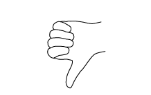 തംബ്സ്-ഡൗൺ ആംഗ്യം