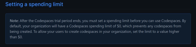 Spending Limit
