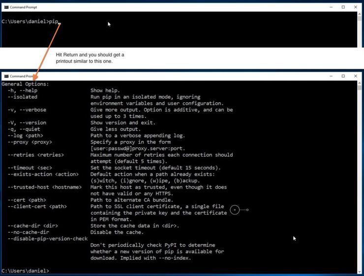 Установка Python и pip на Windows
