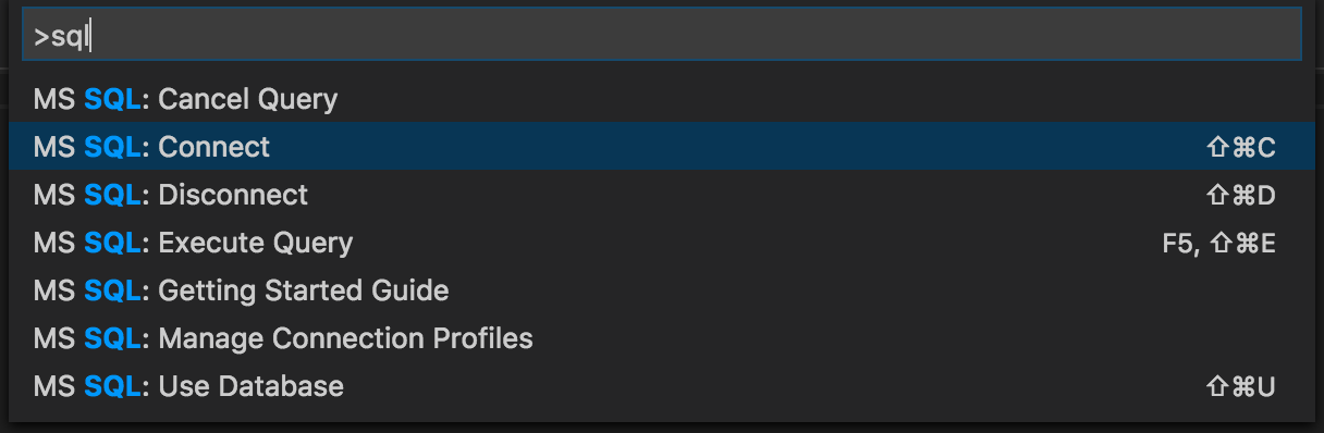 mssql commands