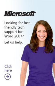 Get Microsoft Word 2007 Help