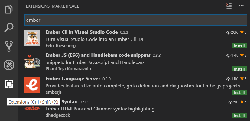 Ember.js extensions