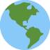 Földgömb Amerikával 🌎