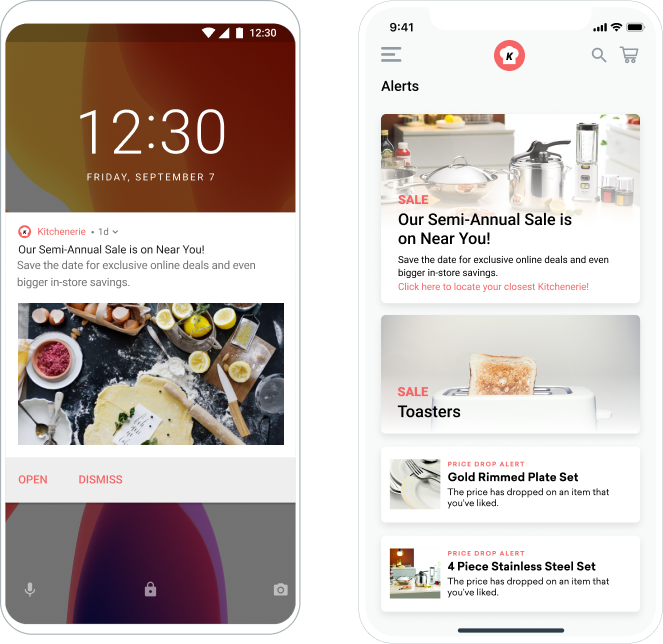 Content Card event attendance use case example.